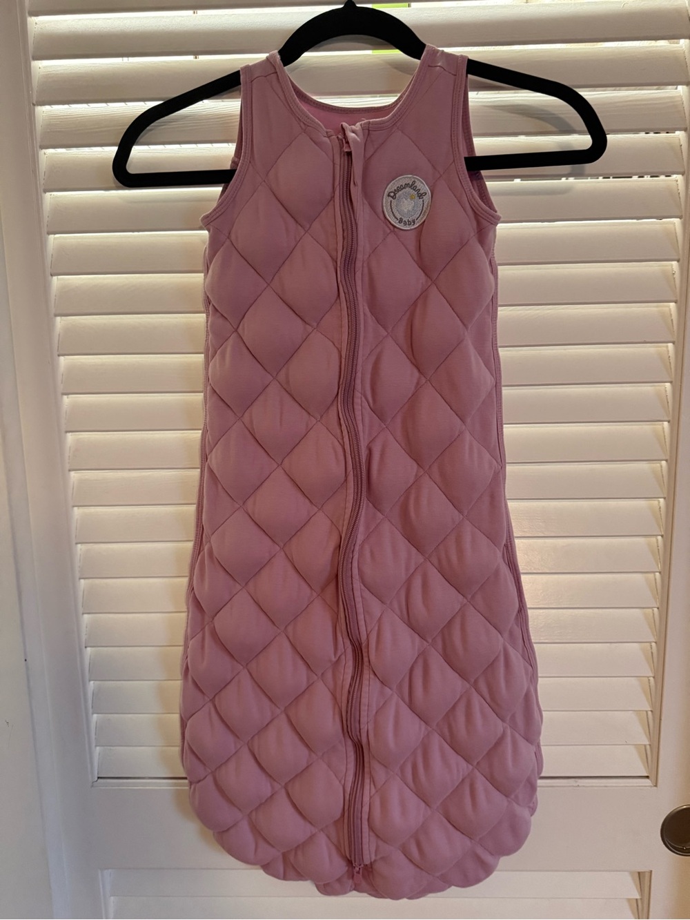 Dreamland baby weighted sleep sack, light pink, size 12-24 months
